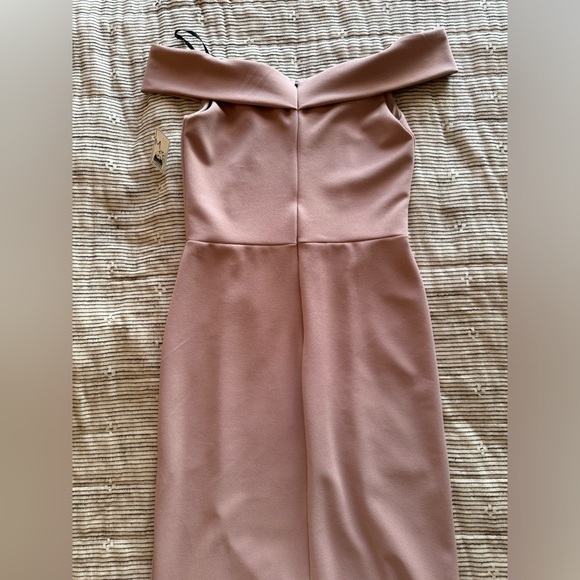 Off-The-Shoulder Long Fitted Dress With Slit By La Scala 25078 - Picture 5 of 8